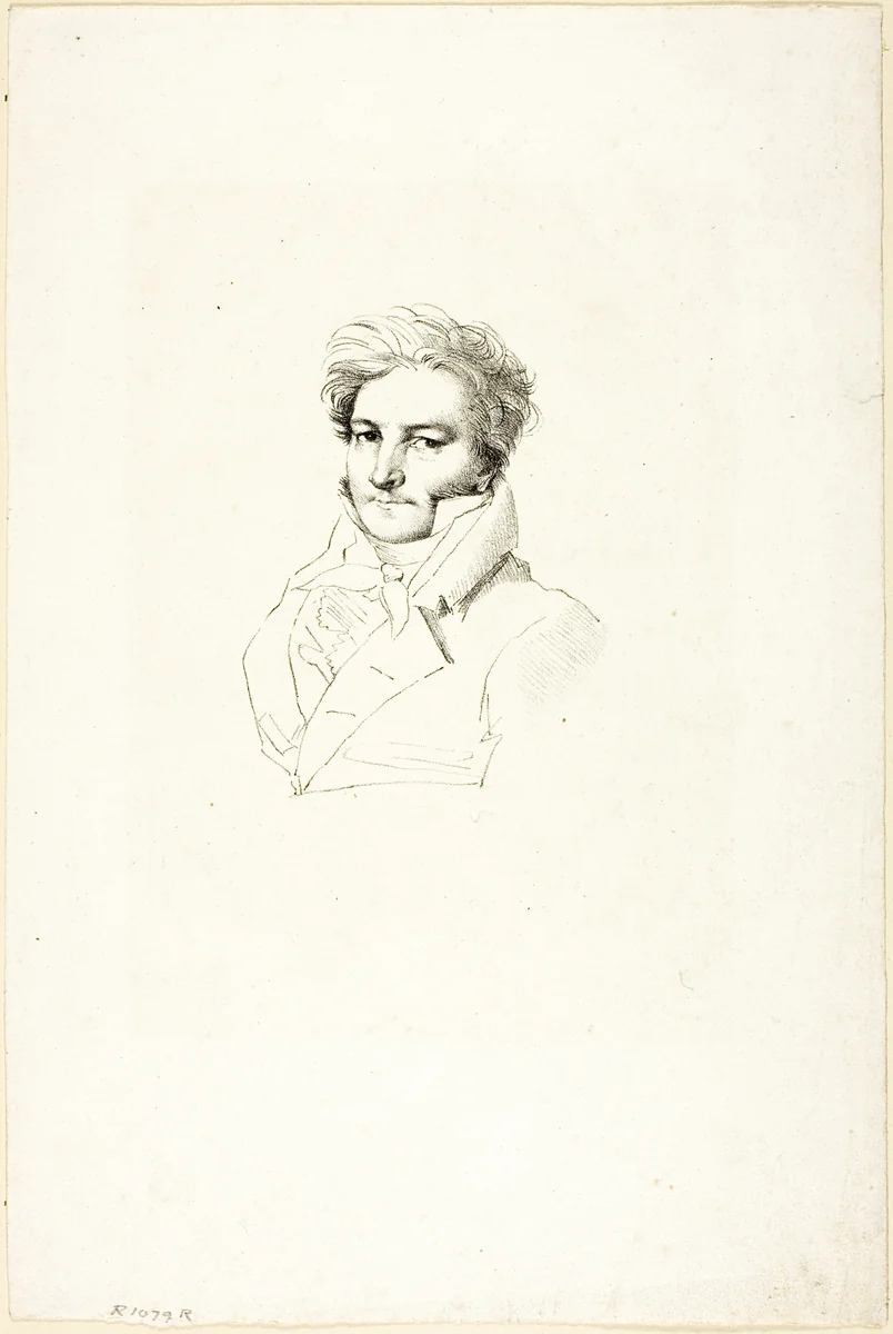 Portrait of a Man by Jean-Auguste-Dominique Ingres, print, 1815-1825