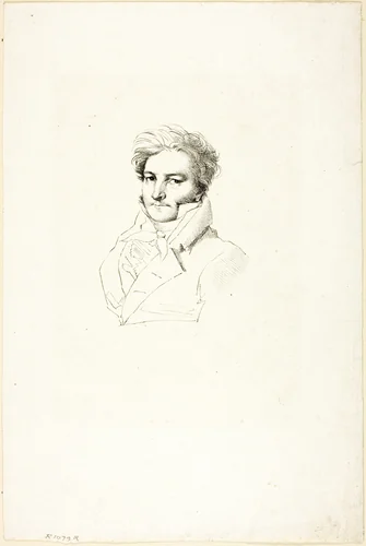 Portrait of a Man by Jean-Auguste-Dominique Ingres, print, 1815-1825