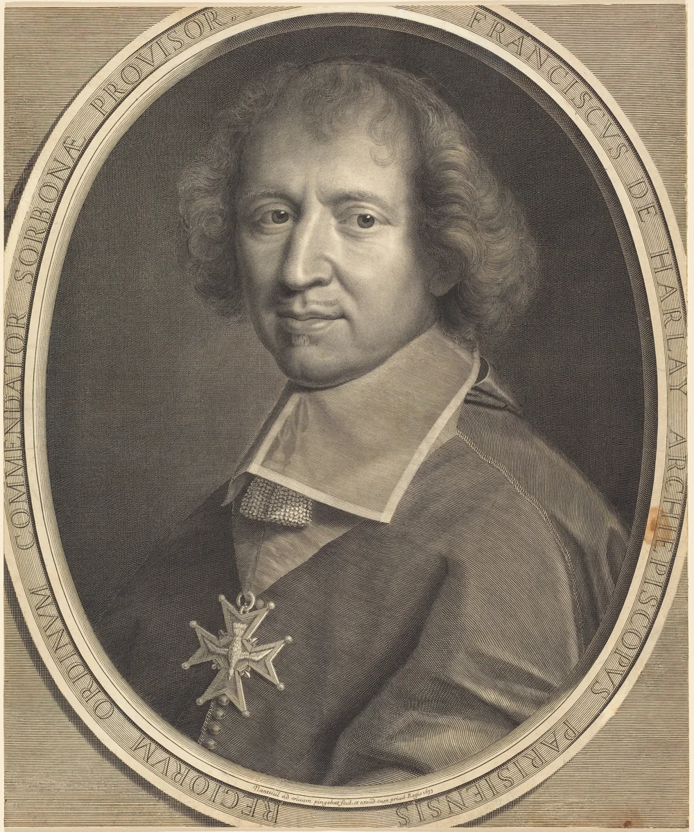 Francois de Harlay by Robert Nanteuil, print, 1673