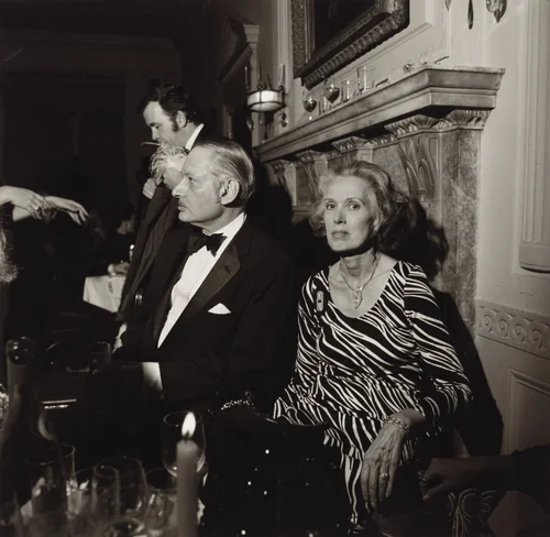 Russian Orthodox Fund, New York City by Larry Fink, photograph, 1975