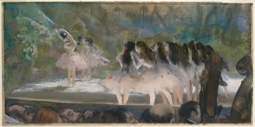 Ballet at the Paris Opéra by Edgar Degas, drawing, 1877