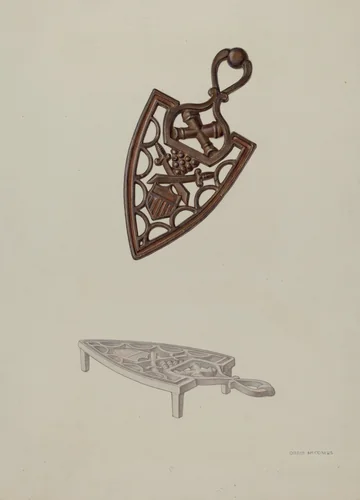 Trivet by Orrie McCombs, index of american design, 1939