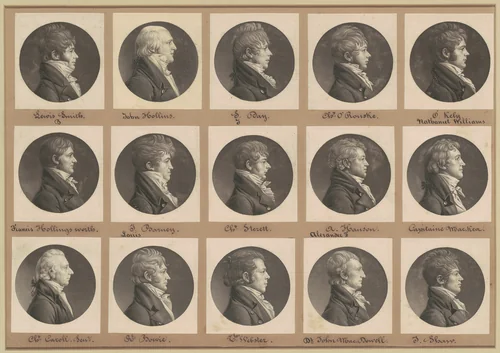 Saint-Mémin Collection of Portraits, Group 28 by Charles B. J. Févret de Saint-Mémin, volume, 1804