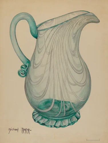 Pitcher by Michael Trekur, index of american design, 1936