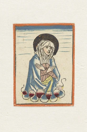 Maria in de hemel by anonymous, print, 1470-1480