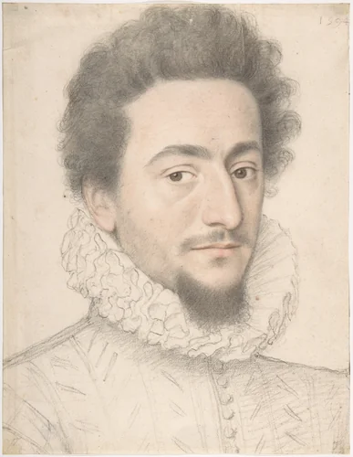 Portrait of a Man by anonymous, drawing, 1594