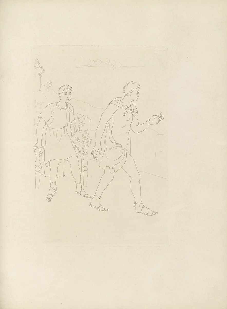 Untitled (plate, folio 19) from Ten Sonnets by Othon Coubine, illustrated book, 1924