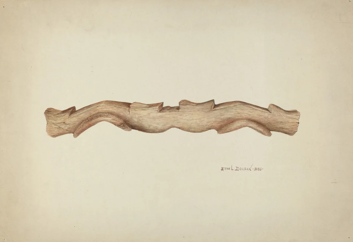 Double Ox Yoke by Ethel Dougan, index of american design, 1938