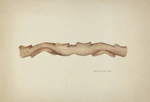 Double Ox Yoke by Ethel Dougan, index of american design, 1938