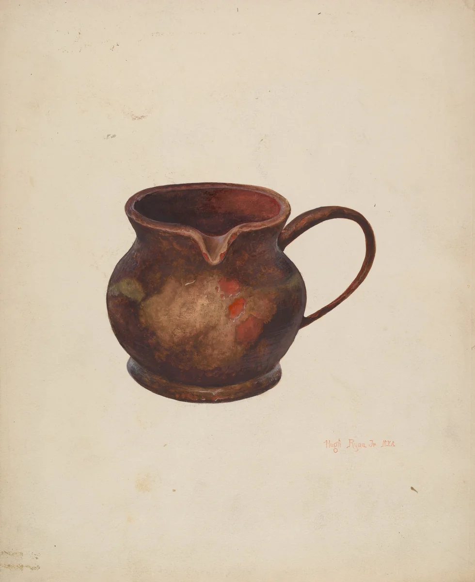 Cream Pitcher by Hugh Ryan, index of american design, 1940