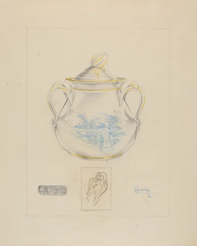 Sugar Bowl by Joseph Sudek, index of american design, 1936