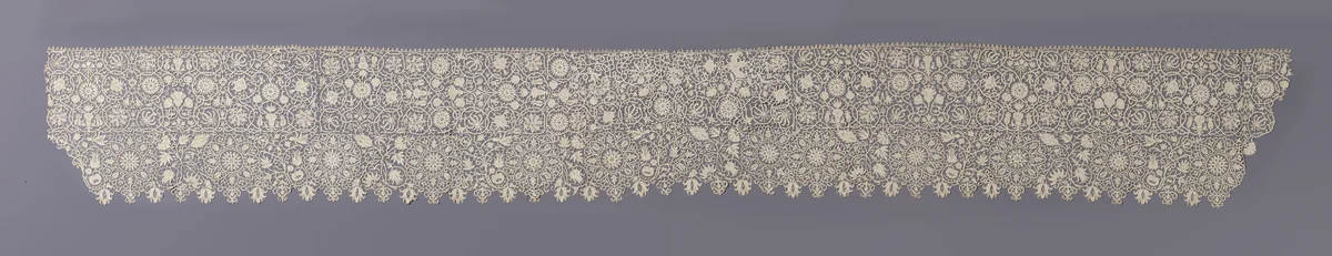 Flounce with Suns and Flowers by anonymous, other, 1630-1640