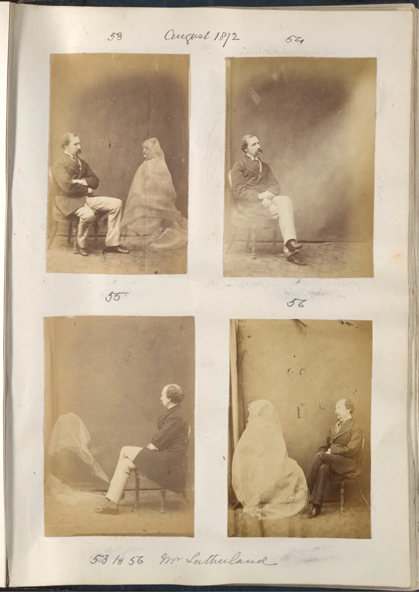 [Album of Spirit Photographs] by Frederick Hudson, book, 1870-1880
