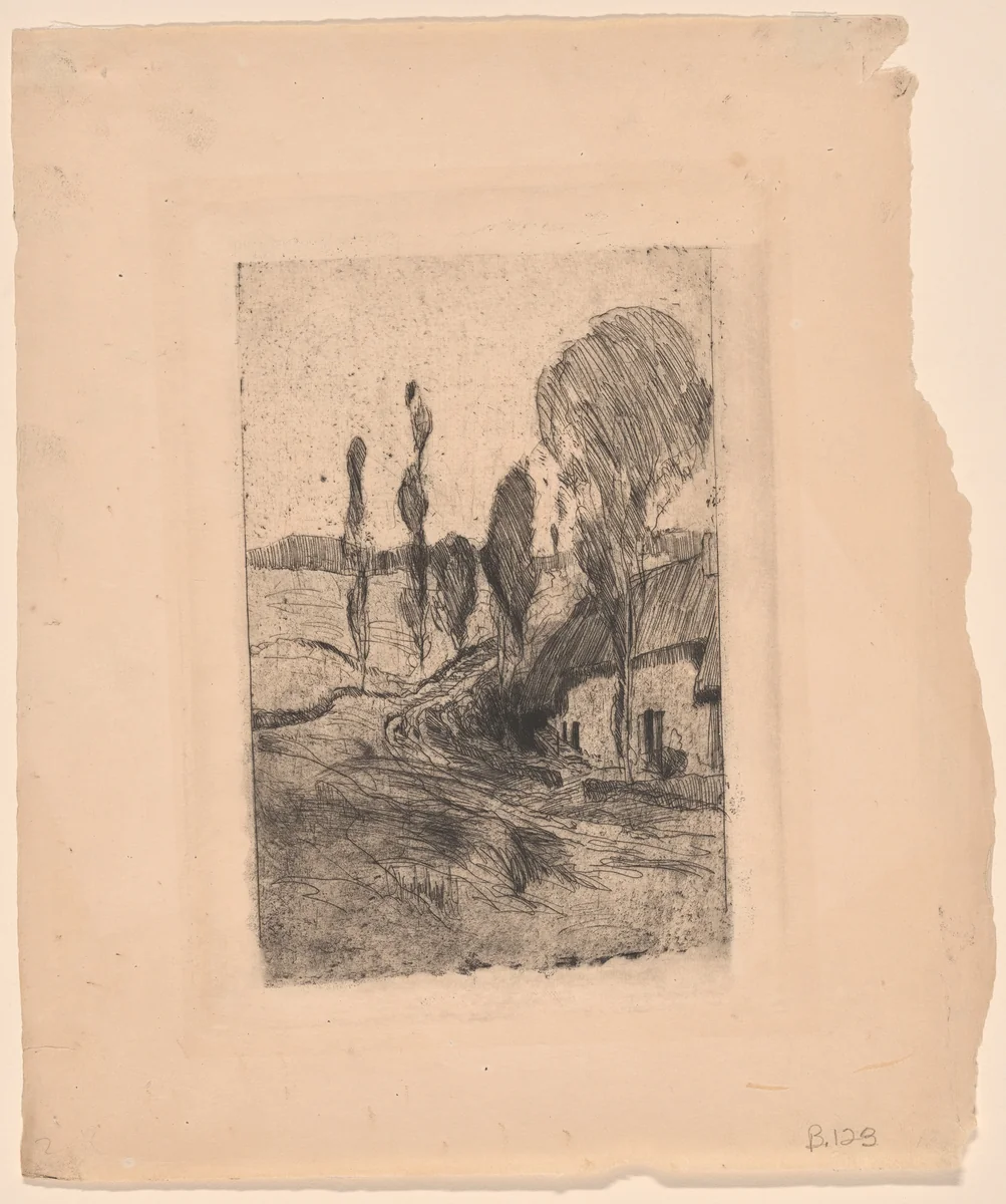 French Landscape by John Henry Twachtman, print, 1884-1889