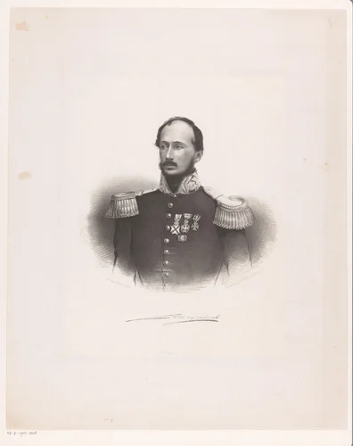 Portret van L.W. Beyerinck by anonymous, print, 1847-1865