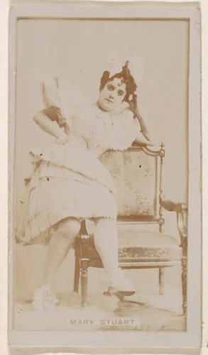 Mary Stuart, from the Actresses series (N245) issued by Kinney Brothers to promote Sweet Caporal Cigarettes by Kinney Brothers Tobacco Company, photograph, 1890