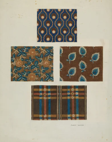 Cotton Prints by Albert Levone, index of american design, 1935-1942