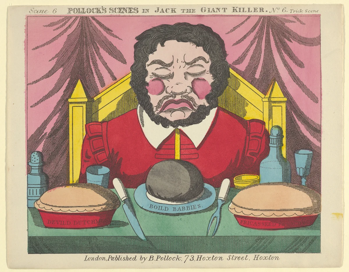 Scene 6, from Jack and the Giant Killer, Scenes for a Toy Theater by Benjamin Pollock, print, 1870-1890