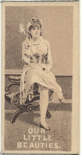 From the Actresses series (N57) promoting Our Little Beauties Cigarettes for Allen & Ginter brand tobacco products by Allen & Ginter, print, 1890