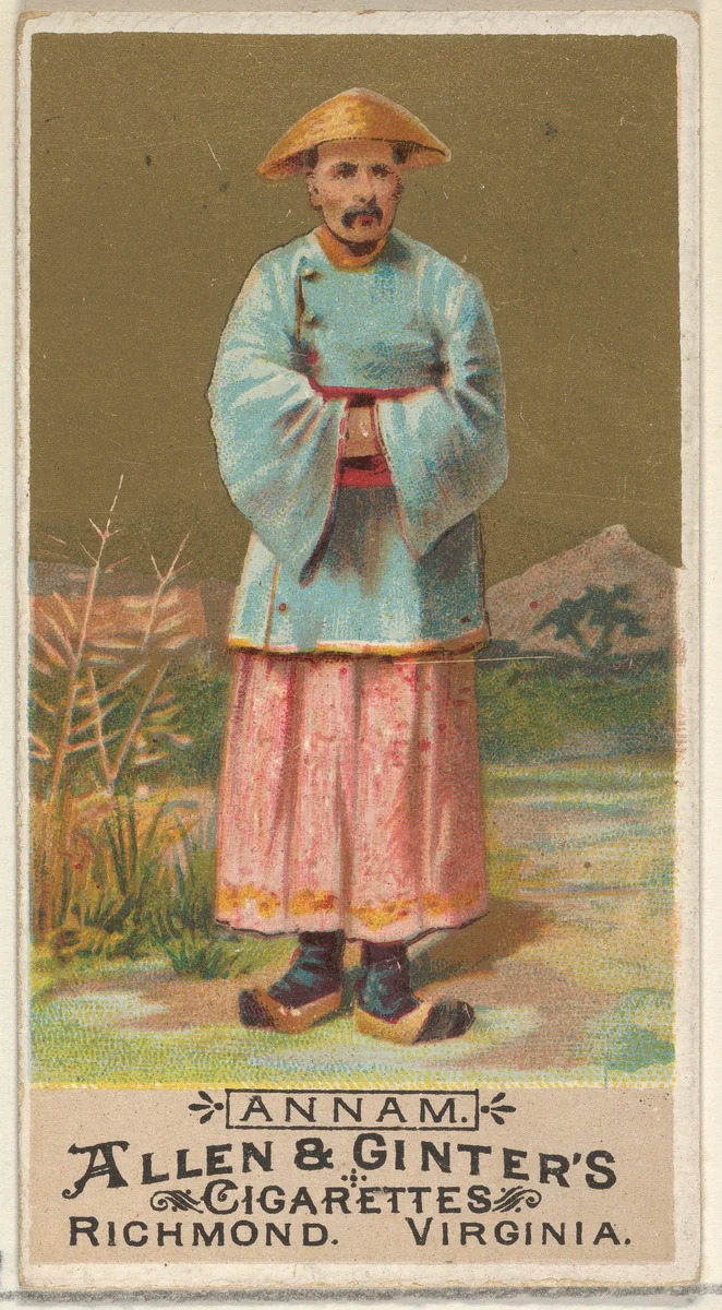 Annam, from the Natives in Costume series (N16) for Allen & Ginter Cigarettes Brands by Allen & Ginter, print, 1886