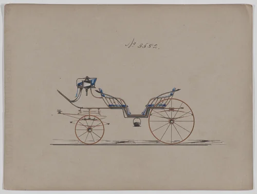 Vis-a-Vis #3582 by Brewster & Co., drawing, 1880