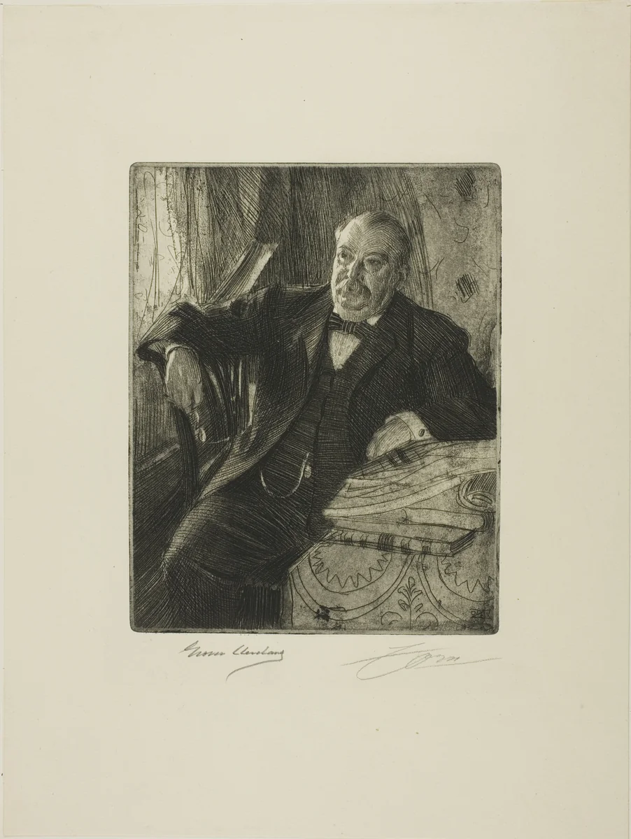 Grover Cleveland I by Anders Zorn, print, 1899