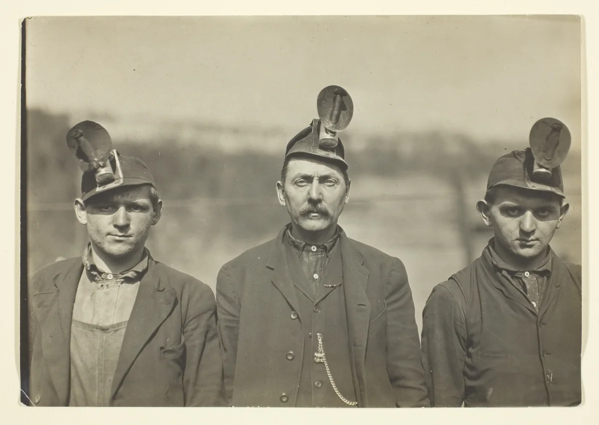 Old Timers, Pennsylvania Miners, (West Virginia) by Lewis Wickes Hine, photograph, 1909