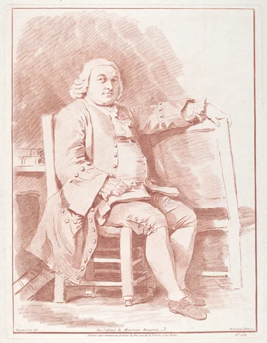 Jacques-Onesyme Bergeret de Grancourt by Gilles Demarteau the Elder; Jean Honoré Fragonard, print, 1770