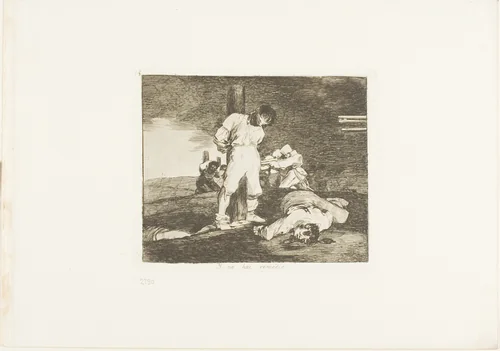 And there's no help for it, plate 15 from The Disasters of War by Francisco José de Goya, print, 1810-1811
