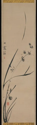 Orchids by Ike no Taiga (池大雅), painting, 1739-1759