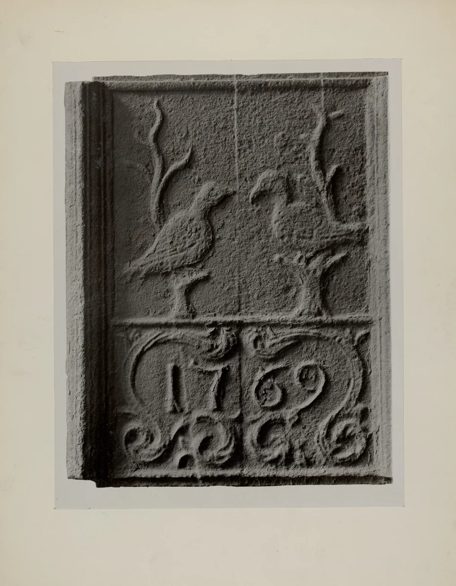 Pa. German Stove Plate by Charles Von Urban, index of american design, 1942