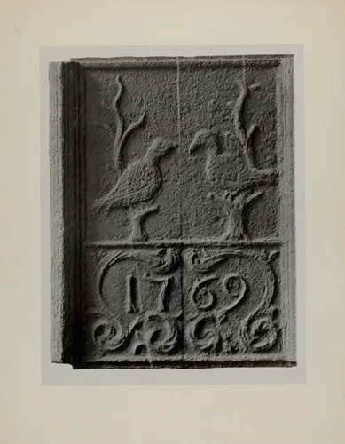 Pa. German Stove Plate by Charles Von Urban, index of american design, 1942