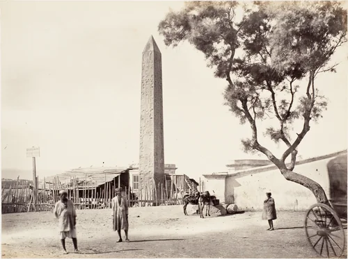 [Egyptian Obelisk, "Cleopatra's Needle," in Alexandria, Egypt] by Francis Frith, photograph, 1861-1879