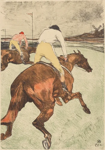 The Jockey (Le jockey) by Henri de Toulouse-Lautrec, print, 1899