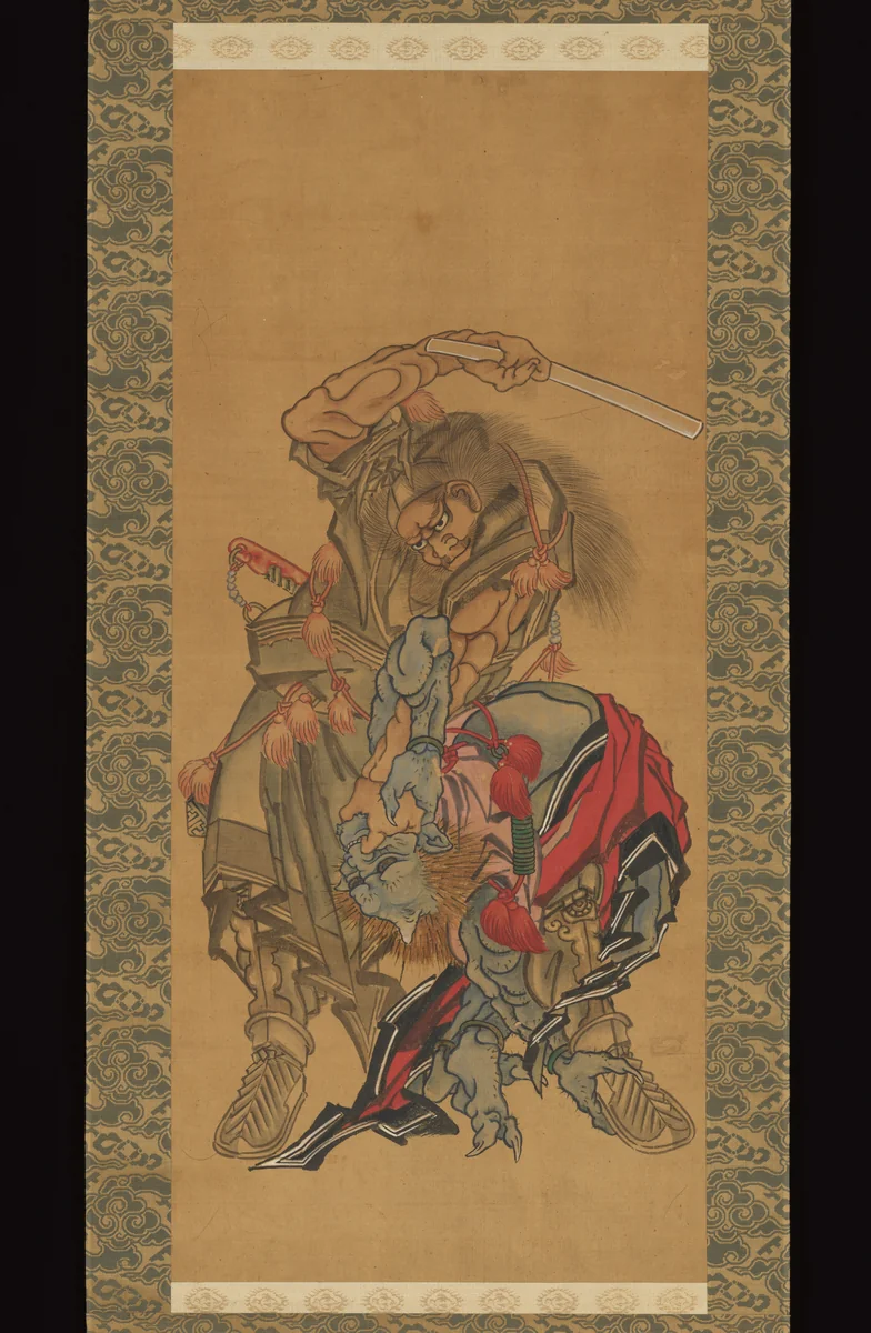 Shōki, the Demon Queller by Katsushika Hokusai (葛飾 北斎), painting, 1615-1868