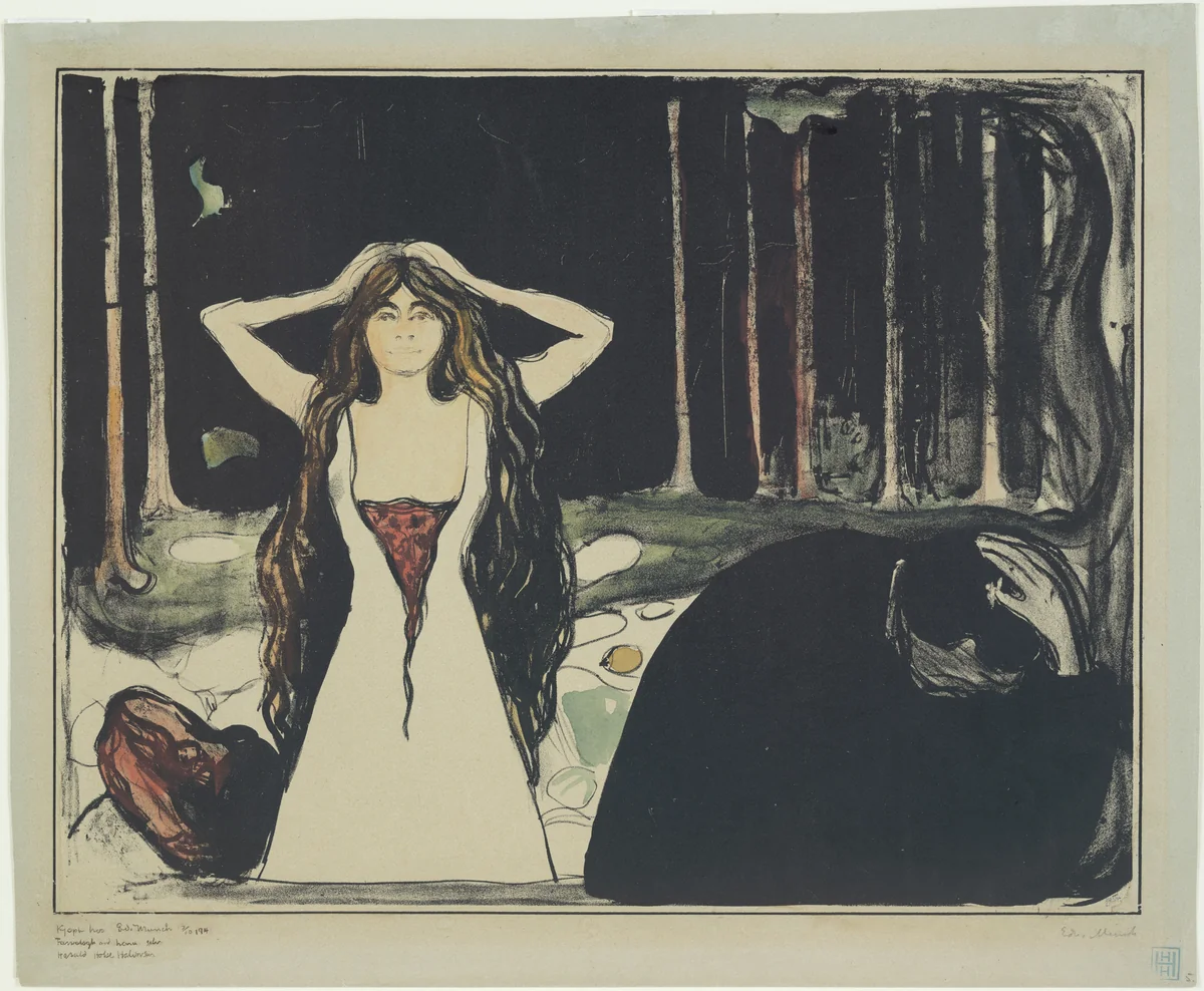 Ashes II (Aske II) by Edvard Munch, print, 1899