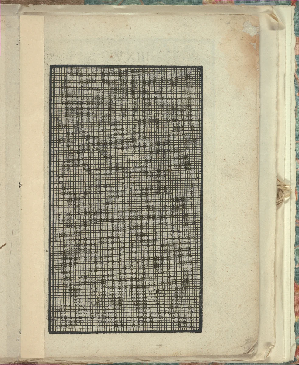 Opera Nova Universali intitulata Corona di racammi, page 20 (recto) by Giovanni Andrea Vavassore, book, 1530