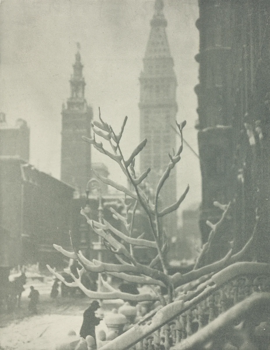 Two Towers, New York by Alfred Stieglitz, print, 1911