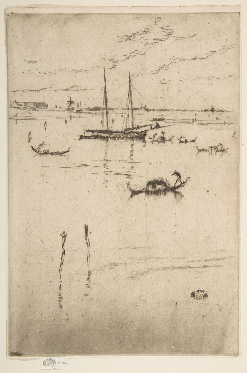 The Little Lagoon by James McNeill Whistler, print, 1879-1880