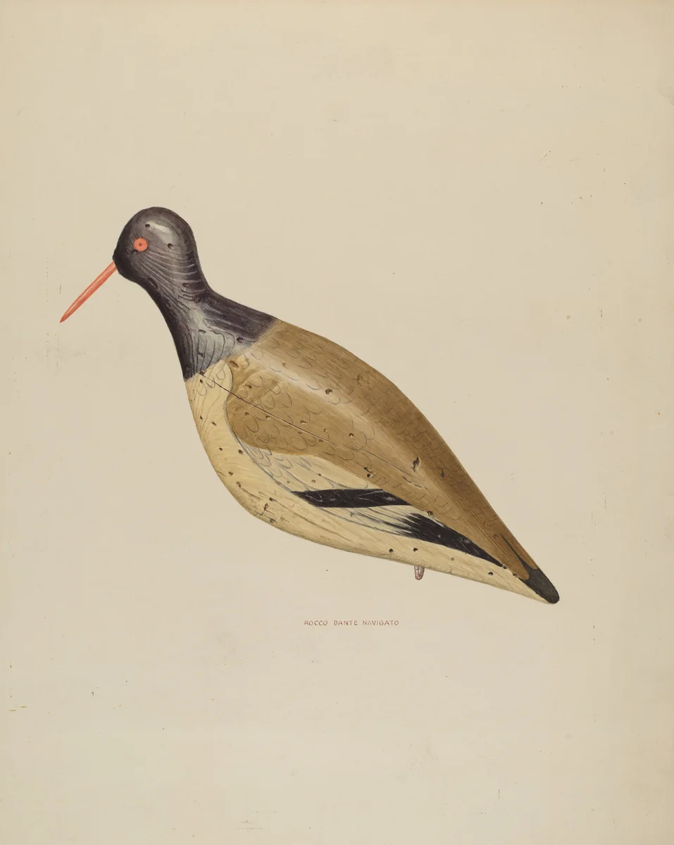 Decoy by Rocco Navigato, index of american design, 1939