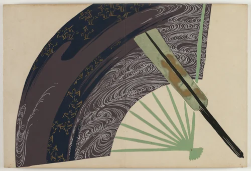 Flowers of a Hundred Worlds (Momoyogusa): Folding Fans (Suehiro) by Kamisaka Sekka, book, 1909-1910