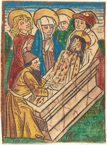 The Entombment by German 15th Century, print, 1490