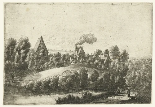 De ronde heuvel by Jean Baptiste Bonnecroy, print, 1644-1676