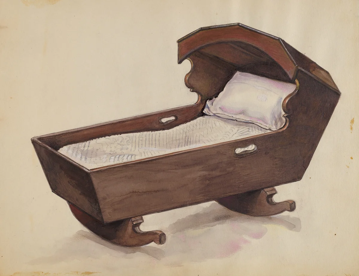 Cradle by Arsen Maralian, index of american design, 1936