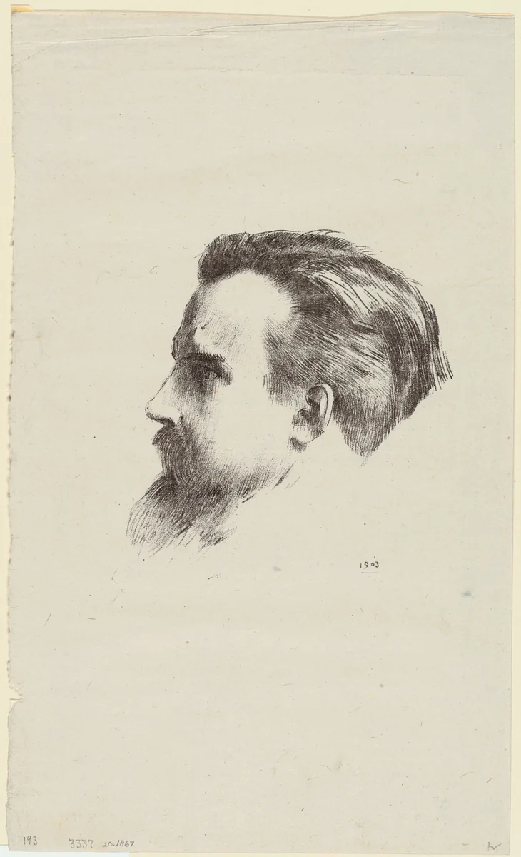 Maurice Denis by Odilon Redon, print, 1903