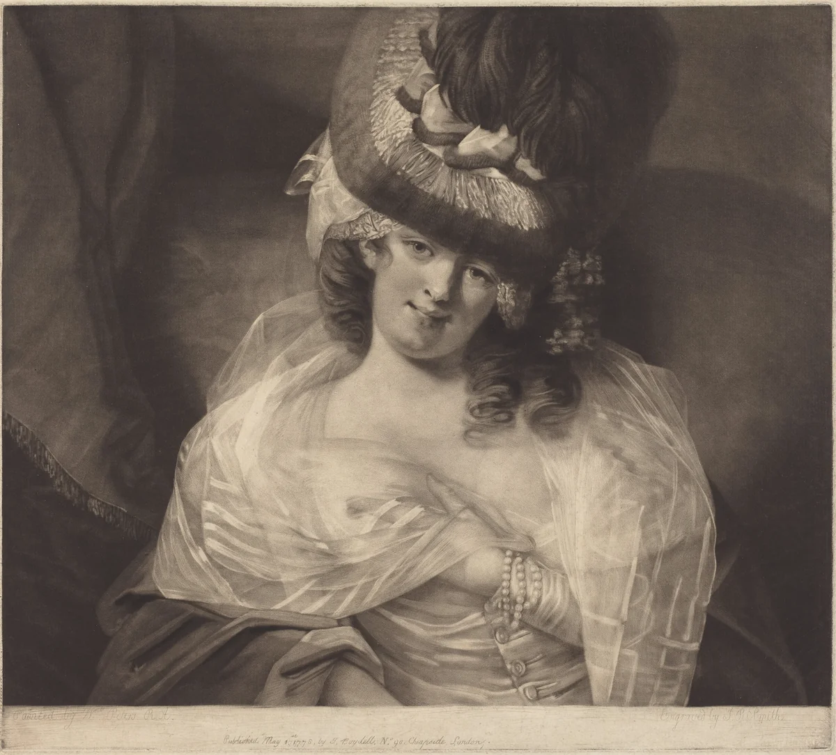 Love in Her Eyes Sits Playing by John Raphael Smith
Matthew William Peters, print, 1778