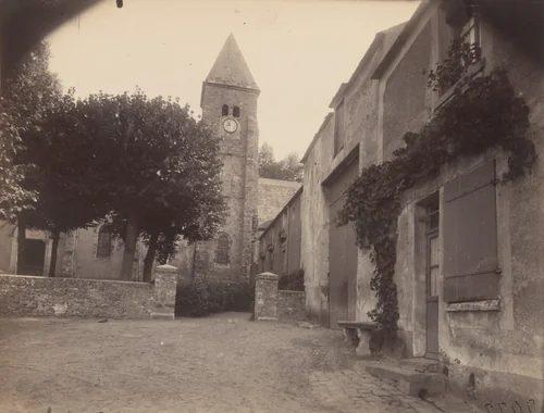 Gif, place de l'église by Eugène Atget, photograph, 1924