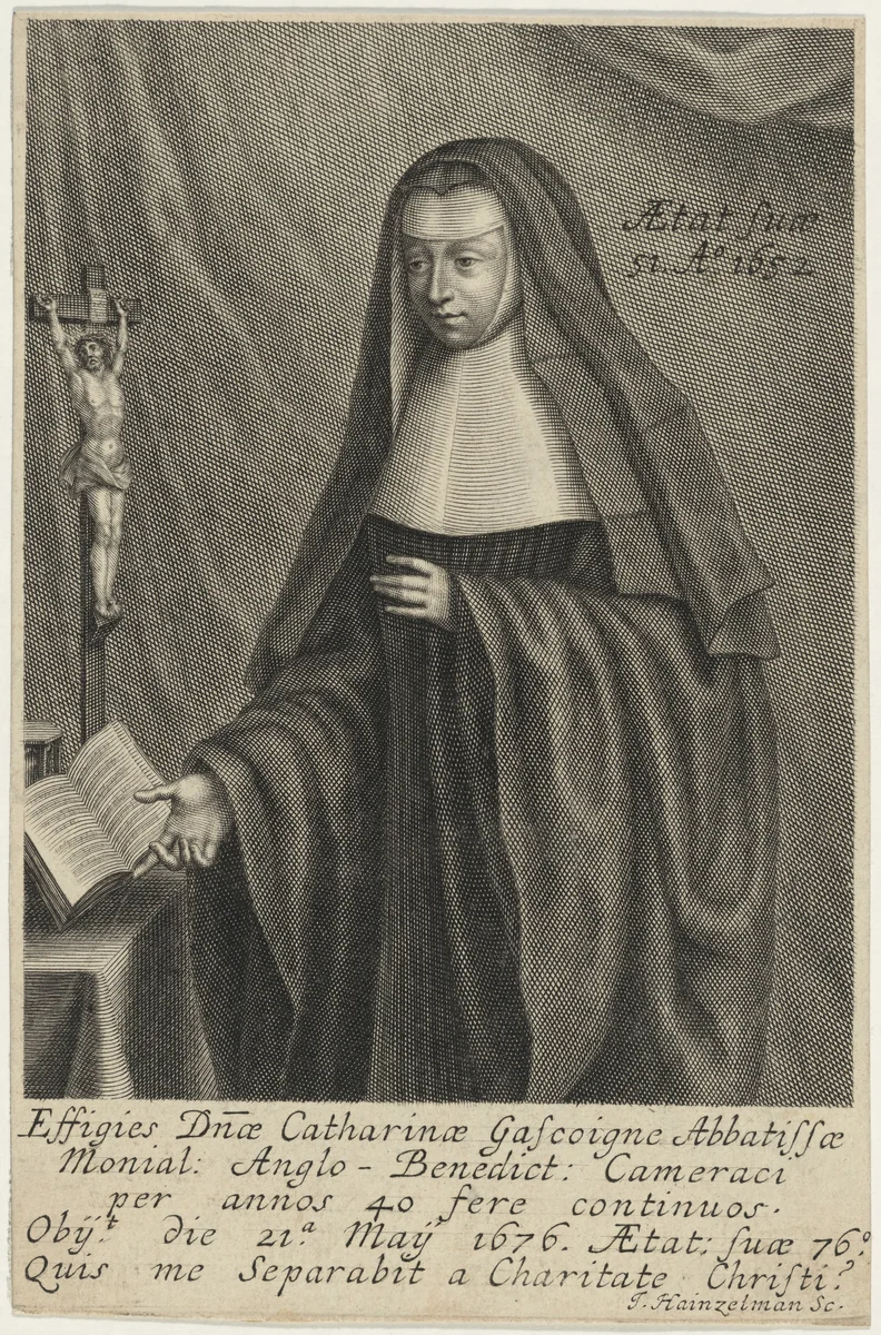 Catherine Gascoigne by Johann Hainzelman, print, 1652