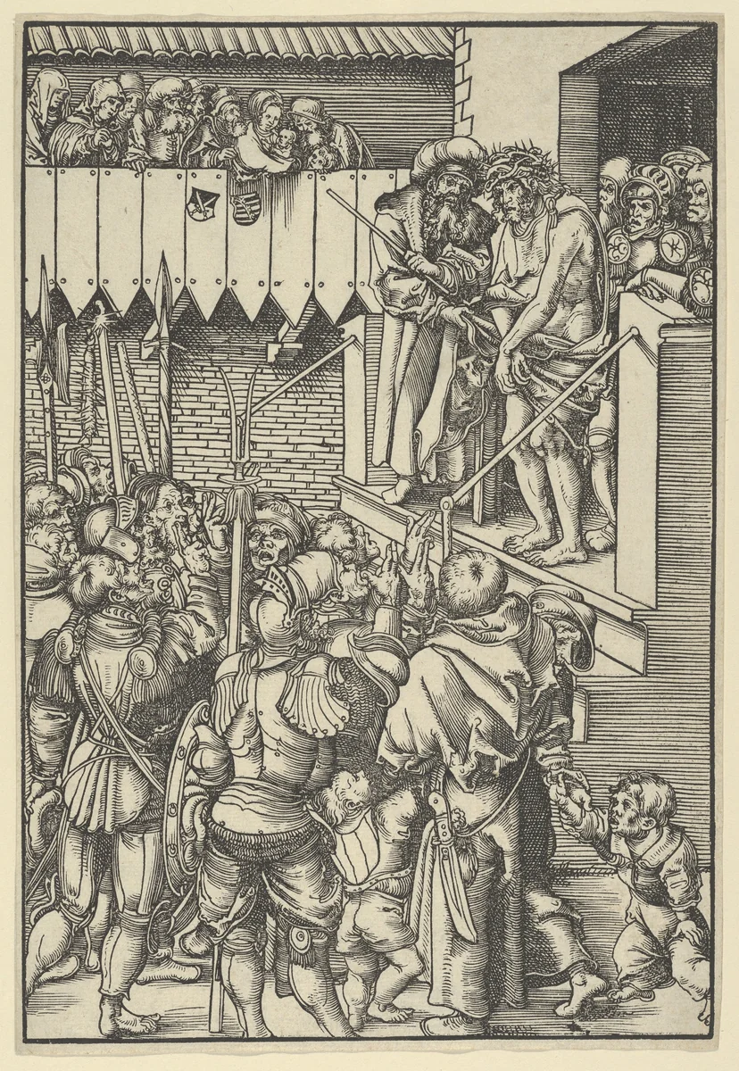 Ecce Homo, from "The Passion" by Lucas Cranach, print, 1472-1553