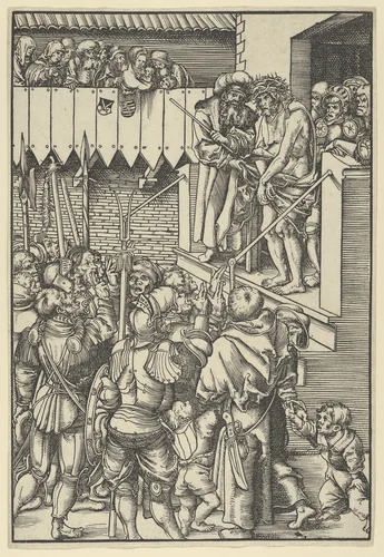 Ecce Homo, from "The Passion" by Lucas Cranach, print, 1472-1553